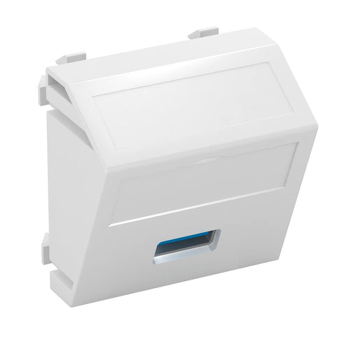OBO Bettermann - Einsatz/Abdeckung für Kommunikationstechnik Multimediaträger USB 3.0A MTS-U3A S RW1 45x45mm rws