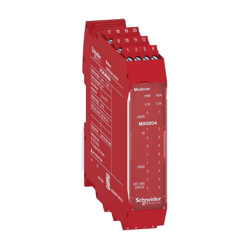 Schneider Electric - Gerät zur Überwachung von sicherheitsgerichteten Stromkreisen Gemisch. Erweiterungsmodul XPSMCMMX0804 Modicon XPSMCM 4A