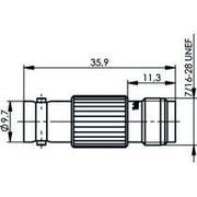 Telegärtner - Koax-Kupplung Adapter BNC-TNC (F-F) 100023635 − 5 Stück
