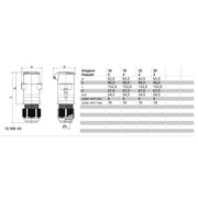 Bals Elektrotech - CEE-Kupplung (IEC 60309) Kleinspannungs-Kupplung 4540 32A 3p 42V 12h IP44