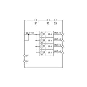 WAGO - Stromüberwachungsgerät Schutzschalter 787-1664/004-1000 24VDC 4x3,8Aakt.Begr