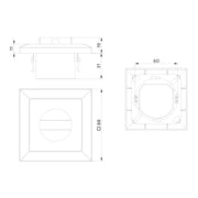 BEG Brück Electronic - Bewegungsmelder/Präsenzmelder komplett Wandpräsenzmelder Indoor 140-L m.R