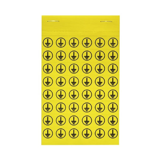Weidmüller - Kennzeichnungsmaterial Gerätemarkierung SYMBOL-PACK14X14ERDE selbstklebend,14mm
