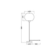 Ledvance - Stehleuchte E27 D. C.Ball Floor E27 braun
