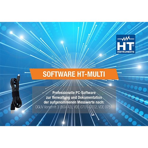 HT Instruments - Zubehör/Ersatzteile für Prüf- und Messgeräte (Elektro) Protokollsoftware 2008660 zu MultiTest HT751
