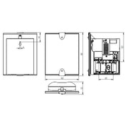 Grothe - Gong Funkgong-Empfänger MISTRAL 600E 17Melod./LED-Blitz