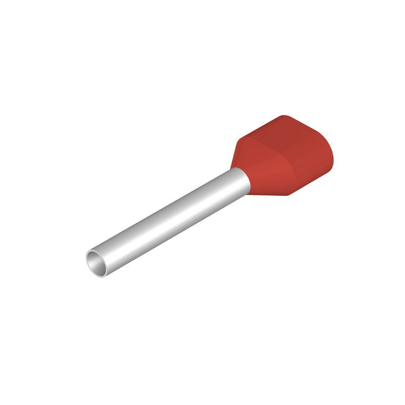 Weidmüller - Aderendhülse H1,0/22DS R ZH Zwillings-1 mm² − 500 Stück
