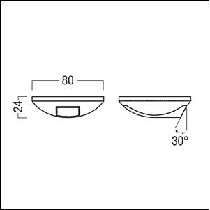 Zumtobel - Bussystem-Sensorüberwachung Deckensensor ED-EYE halogenfrei IP20