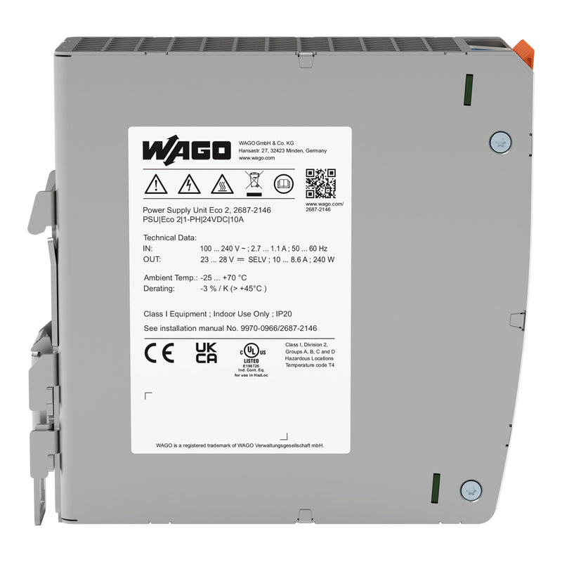 WAGO - Gleichstromversorgung Stromversorgung 2687-2146 Eco 2,1-phasig