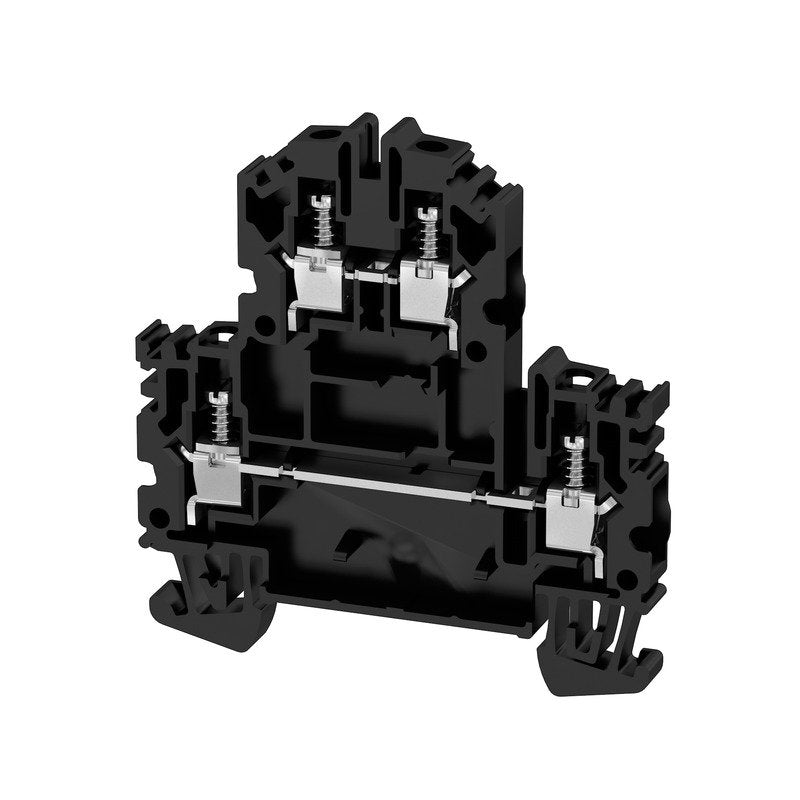 Weidmüller - Durchgangs-Reihenklemme Klemme WDK 4N SW Schraubanschl.,4mm² − 50 Stück