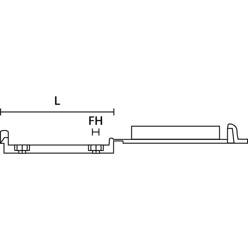HellermannTyton - Befestigungsschelle für Kabel/Rohre Flachbandkabelhalter FKH30 PA66HIR BK 100 35x25mm − 100 Stück