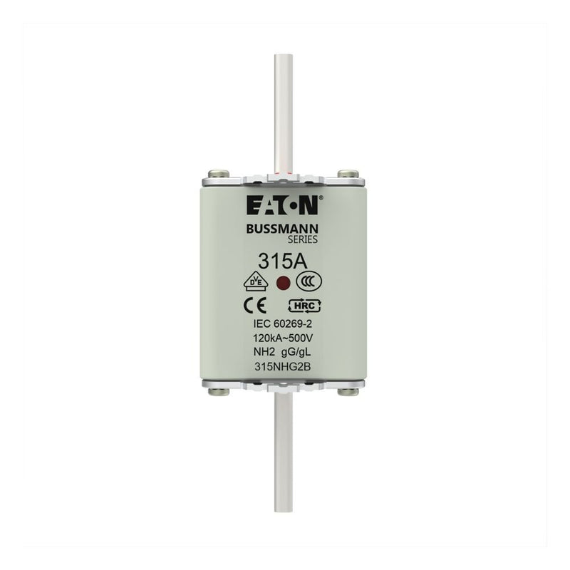 Eaton - Messersicherung Sicherungseinsatz Nieders. NH FUSE 31#315NHG2B 315A AC 500V 120kA − 3 Stück