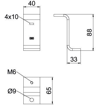 OBO Bettermann - Profil-Tragarm Z-Stütze für BKRS ZST 100 BKRS FT Systemhöhe 100 mm − 25 Stück