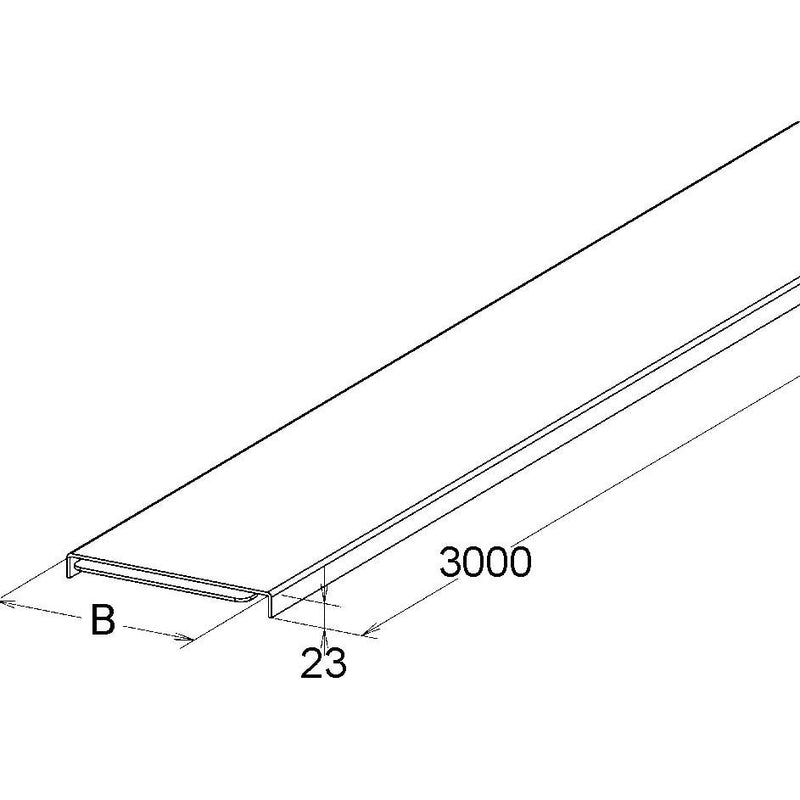 Niedax - Deckel für Kabeltragsystem GFK-Rinnendeckel KKD 50 − 3 Meter