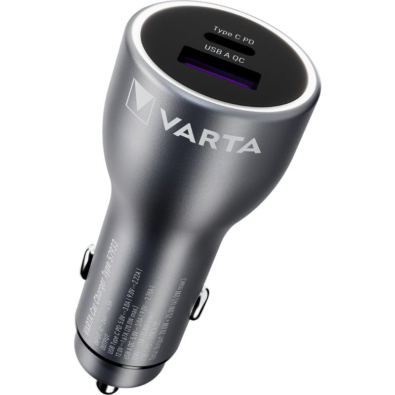 Varta Cons.Varta - Universal-Ladegerät VARTA Car Charger 57933 101 111 45 W Total Output
