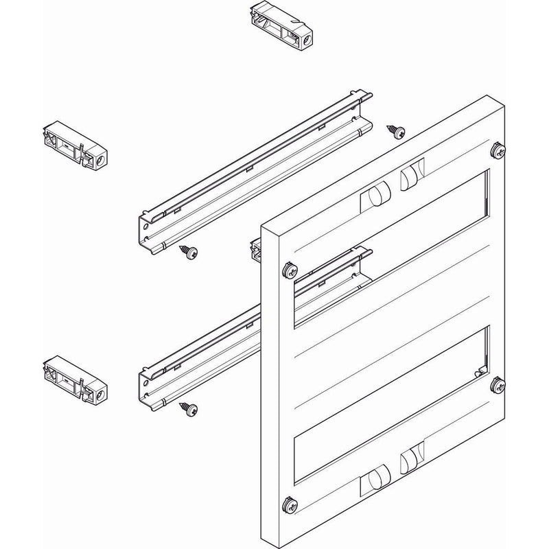 ABN - Verteilerfeld für Installationsverteiler ESPRO-Modul MF1220 flach BxH:250x300mm