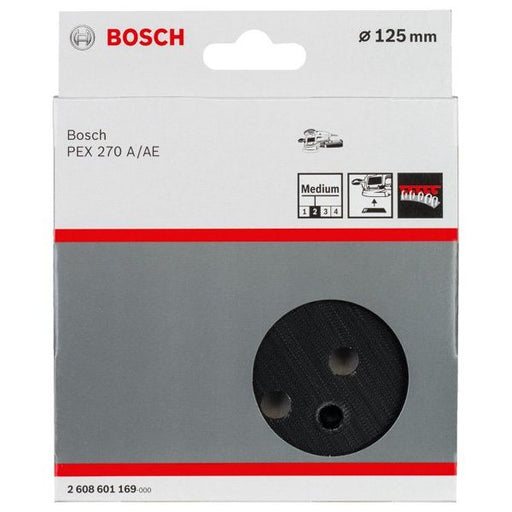 Bosch - Stützteller für Schleifwerkzeug Schleifteller mittel, 125 2608601169 mm 8 für PEX 270 A