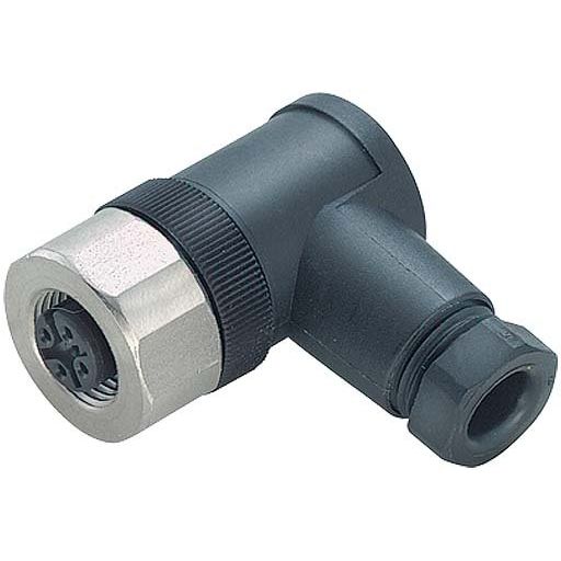 Murrelektronik - Rundsteckverbinder, feldkonfektionierbar (Industriesteckverbinder) Steckverbinder 7004-13041-0000000 M12 Buchse gewinkelt − 1 Stück