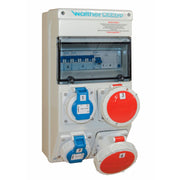 Walther Werke - CEE-Steckdosen-Kombination (IEC 60309) Steckdosenkombination 6983012X7 wasserdicht, 32A