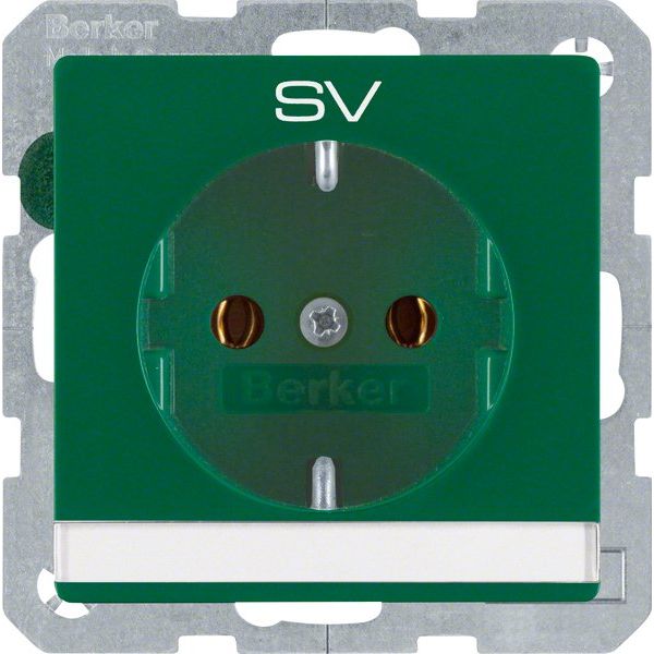 Berker - Steckdose SCHUKO-Steckdose 47506013 m.Beschriftungsfeld