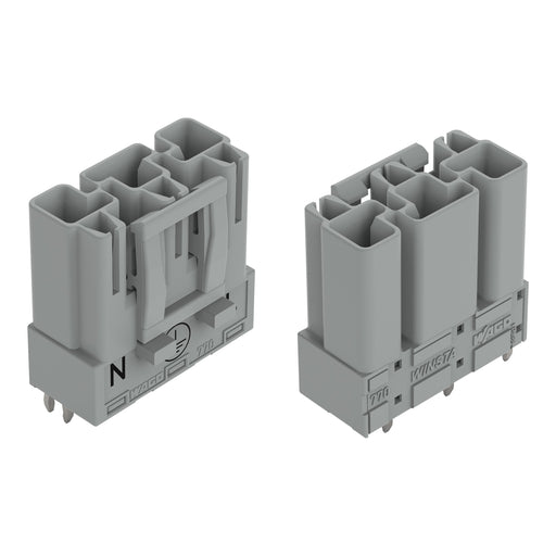 WAGO - Leiterplattensteckverbinder Stecker für Leiterplatten 770-853/060-000 3-polig,grau − 100 Stück