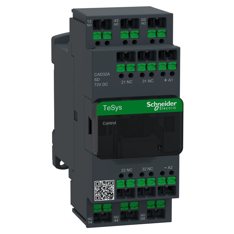 Schneider Electric - Hilfsschütz, Relais Hilfsschütz 3S2Ö CAD32ASD 72V Dc Snapin