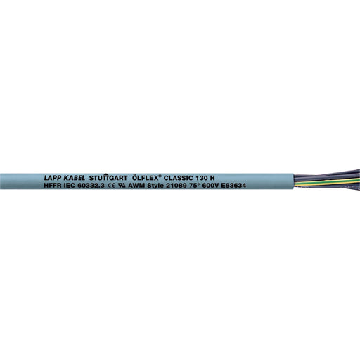 Lapp Kabel&Leitung - Energiekabel < 1 kV, für ortsveränderlichen Einsatz ÖLFLEX CLASSIC 130 H 3G2,5 1123140/100 − 100 Meter