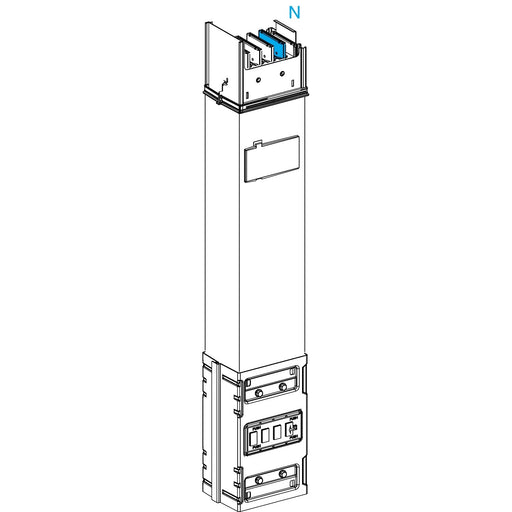 Schneider Electric - Schienenverteilereinheit für Steigleitung Verteilerstreckenstück KSA630ED4081 0,8m, 630A,