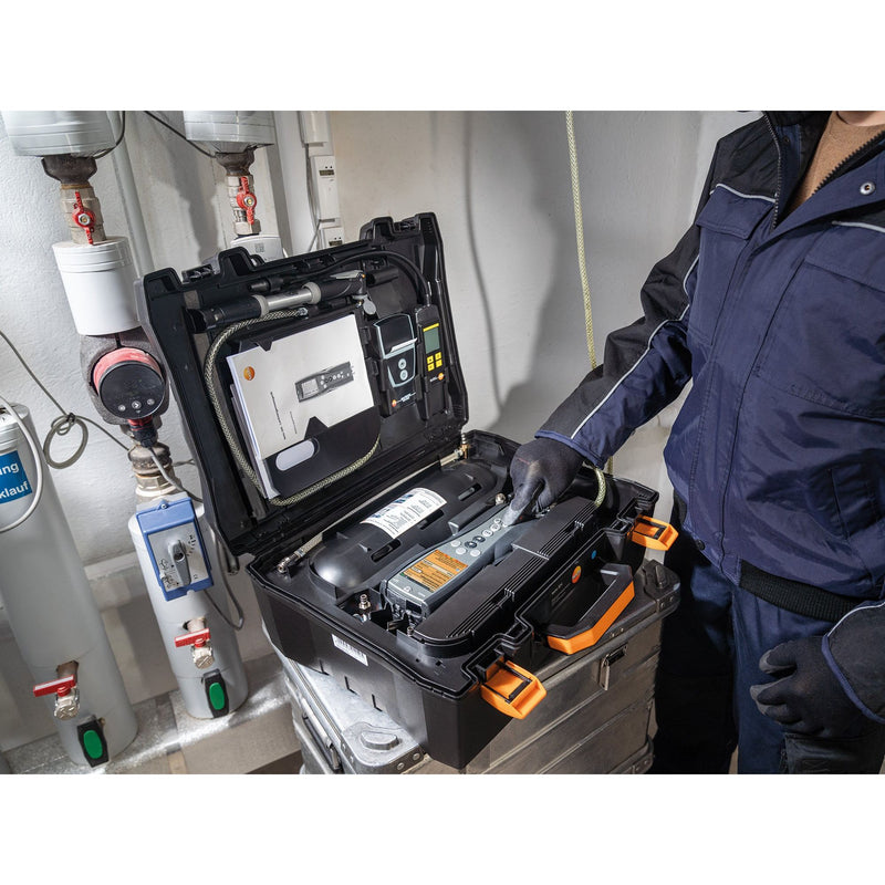 Testo - Differenzdruckmeßgerät Druck-Leckmengenmessgerät 0563 3240 70 Basis Set 324 Gas+Wa