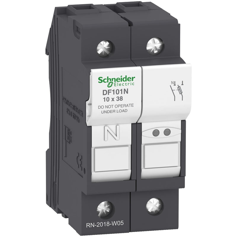 Schneider Electric - Halter für zylindrische Sicherung Sicherungshalter DF101N 32A 1p 10x38mm − 6 Stück