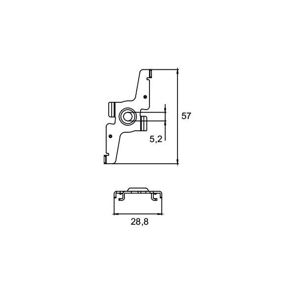 Brumberg Leuchten - Mechanisches Zubehör/Ersatzteile für Leuchten Deckenbefestigung 88488000