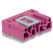 WAGO - Leiterplattensteckverbinder Stecker für Leiterplatten 770-894/011-000 4-polig,pink − 50 Stück