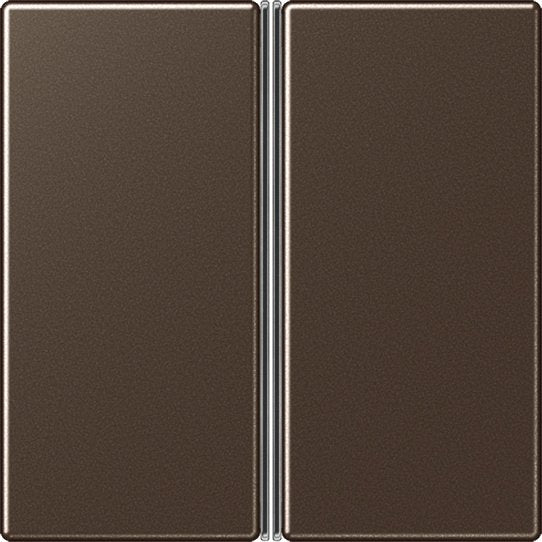 Jung - Abdeckung/Bedienelement für Installationsschalterprogramme Tastensatz 2-fach mokka A 402 TSA MO komplett − 1 Stück