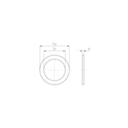Jacob - Dichtring, flach Dichtring 309 D PG 9-15,2X19X2 − 100 Stück