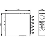 Telegärtner - Patchpanel LWL TS-Verteiler 6xLC-D MM 100022800 Metallhülse