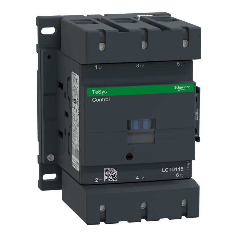 Schneider Electric - Leistungsschütz zum Schalten von Wechselstrom Leistungsschütz LC1D115FD 115A 110VDC