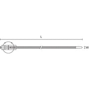 HellermannTyton - Kabelbinder Befestigungsbinder 156-00136(500) schwarz − 500 Stück