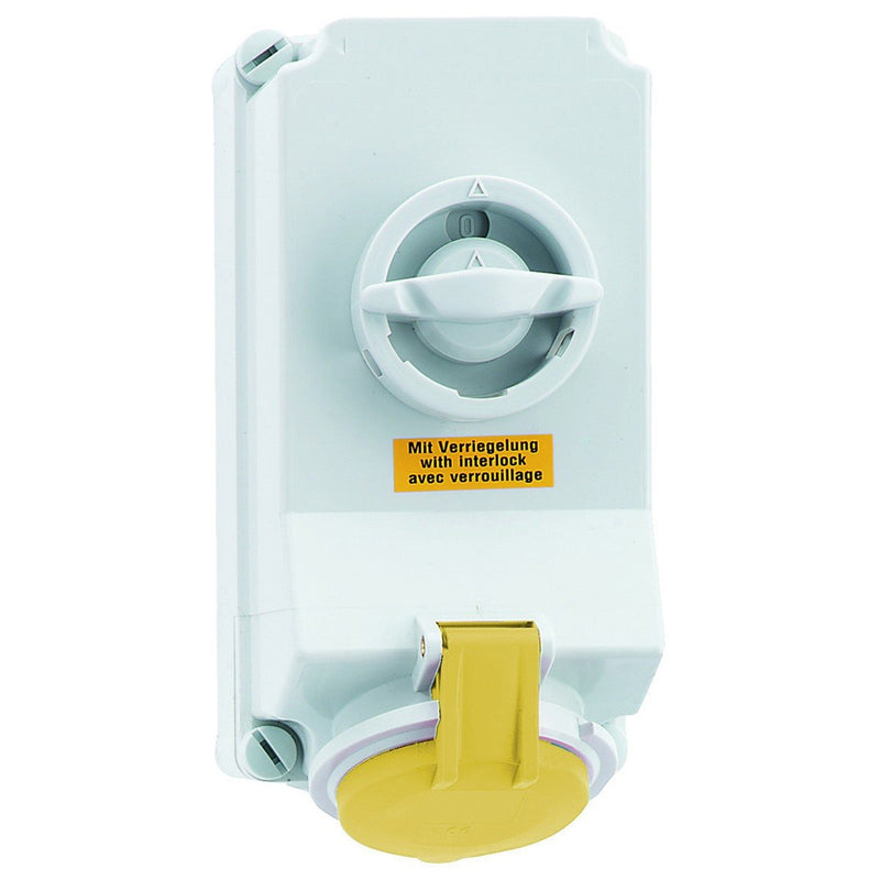 Bals Elektrotech - CEE-Steckdose abschaltbar, abgesichert (IEC 60309) Wandsteckdose 16123