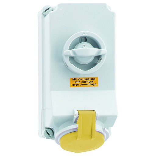 Bals Elektrotech - CEE-Steckdose abschaltbar, abgesichert (IEC 60309) Wandsteckdose 16123