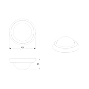 BEG Brück Electronic - Zubehör/Ersatzteile für Bewegungsmelder Abdeckring 93738 schwarz