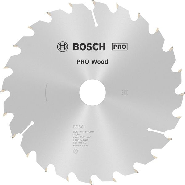 Bosch - Kreissägeblatt PRO Wood Kreissägeblatt, 2608640621 210 x 2,8 x 30 mm