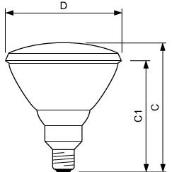 Philips Lighting - Infrarotlampe Infrarotlampe PAR38IR150 #16675398 Industrieverpackung − 20 Stück