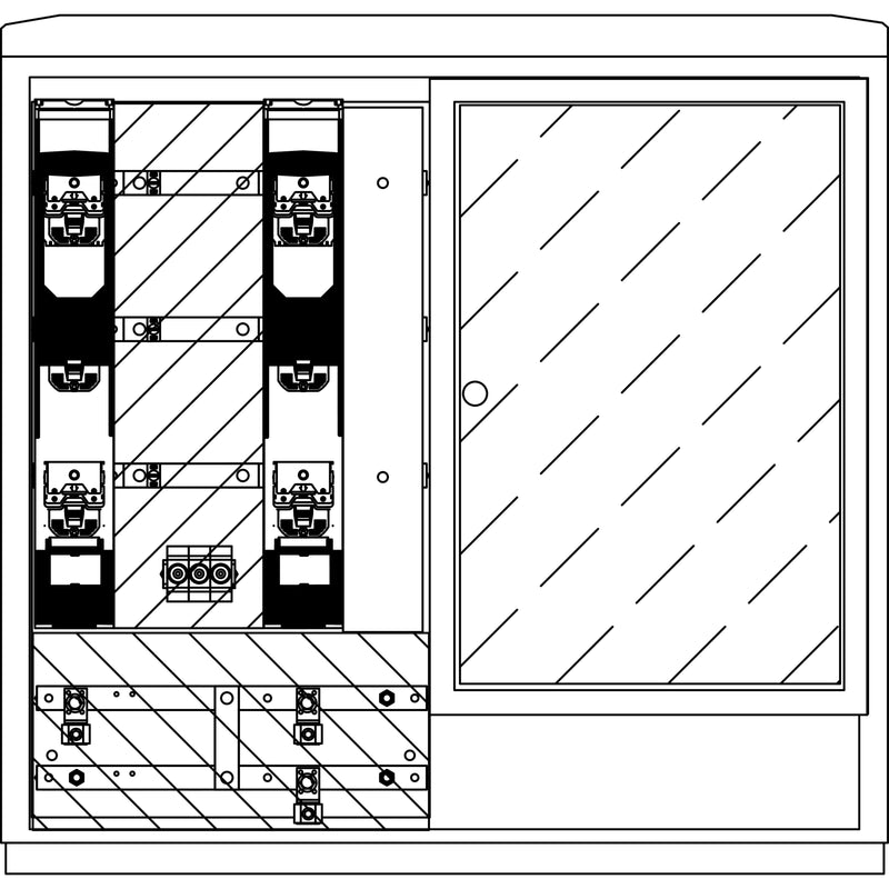 Elsta Mosdorfer - Zähler-Komplettschrank Wandlerschrank Freiluft WS822L.S5.N1112 WS A850-2 S5 L 250A