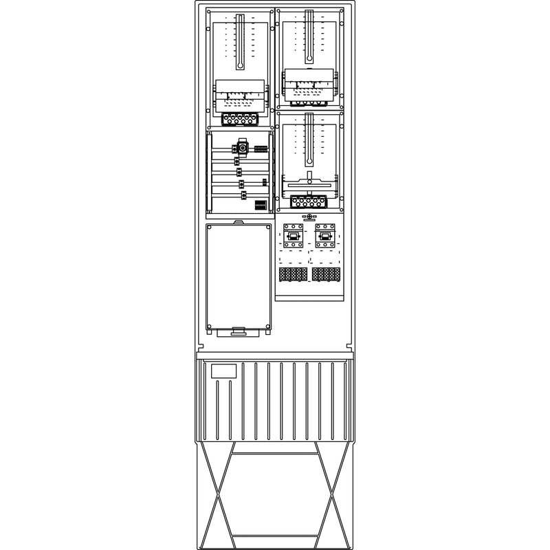 Elsta Mosdorfer - Zähler-Komplettschrank Zähleranschlusssäule ZS343T.W4 A340 W4 2Z TSG 3.HZ
