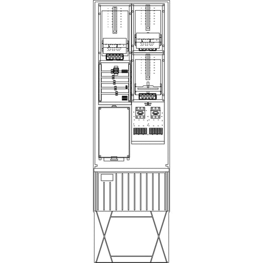 Elsta Mosdorfer - Zähler-Komplettschrank Zähleranschlusssäule ZS343T.W4 A340 W4 2Z TSG 3.HZ