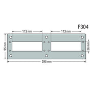 WAGO - Frontplatte (Schaltschrank) Flanschplatte 850-819/002-005