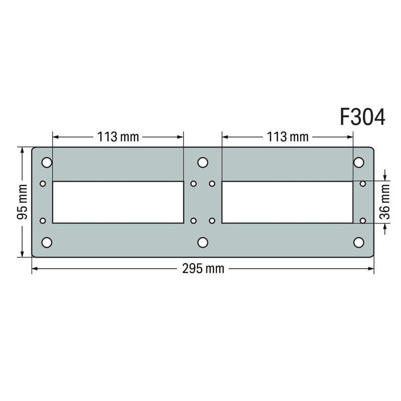 WAGO - Frontplatte (Schaltschrank) Flanschplatte 850-819/002-005