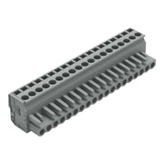 WAGO - Kabelsteckverbinder für Leiterplattensteckverbinder 1-Leiter Federleiste 232-219/026-000 CAGECLAMP 2,5mm²,gr − 10 Stück