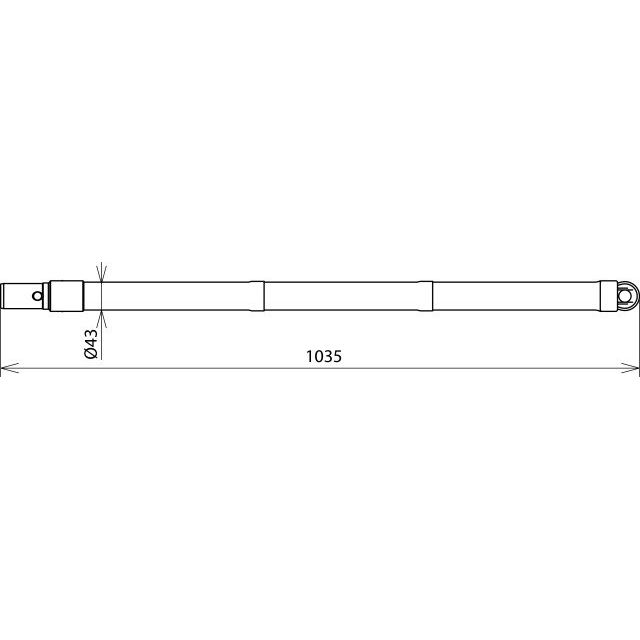 DEHN - Zubehör/Ersatzteile für Sicherheitsgeräte Handhabeverlängerung HV ALSTK AK RW 1035 m. Steckkup. rt/ws