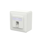 Metz Connect - Kommunikationsanschlussdose Kupfer RJ45 Anschlussdose LSA++ 130E370027-I verkehrsweiß − 10 Stück